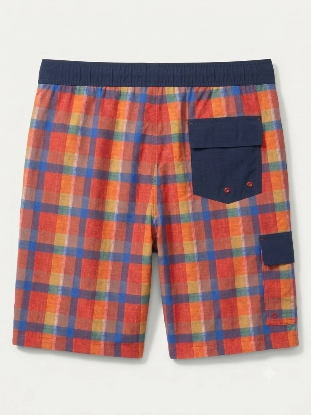Tommy Bahama Relax Orange Plaid Men’s Swim Trunks size XXL